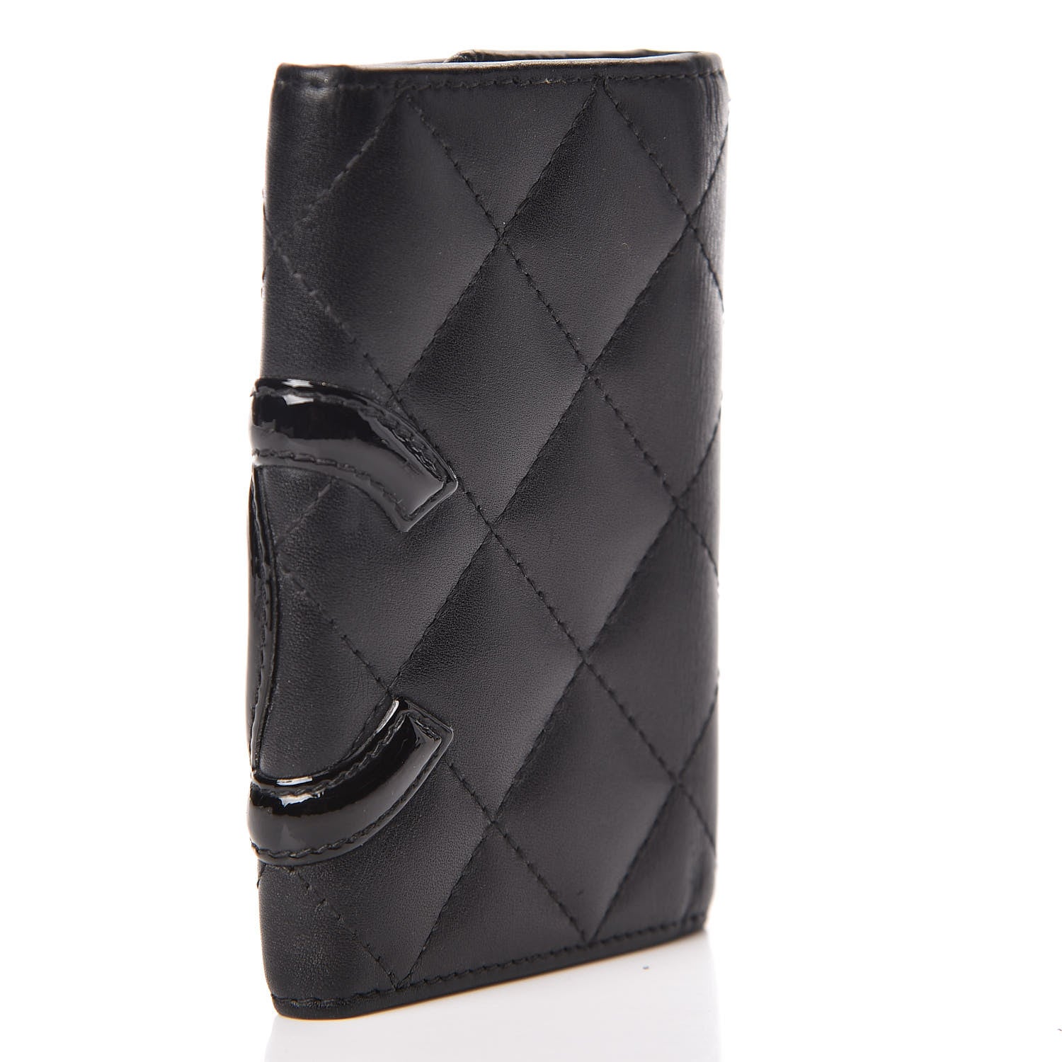 Chanel Calfskin Quilted Cambon 6 Key Holder Black 4 of 10