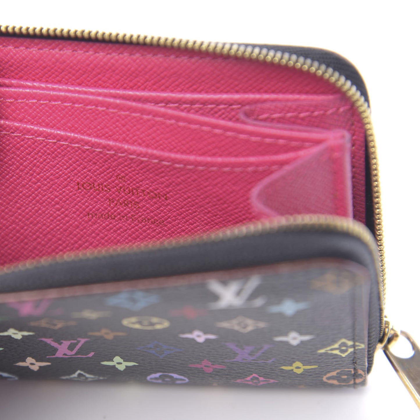 Monogram Multicolor Zippy Coin Purse Black Grenade