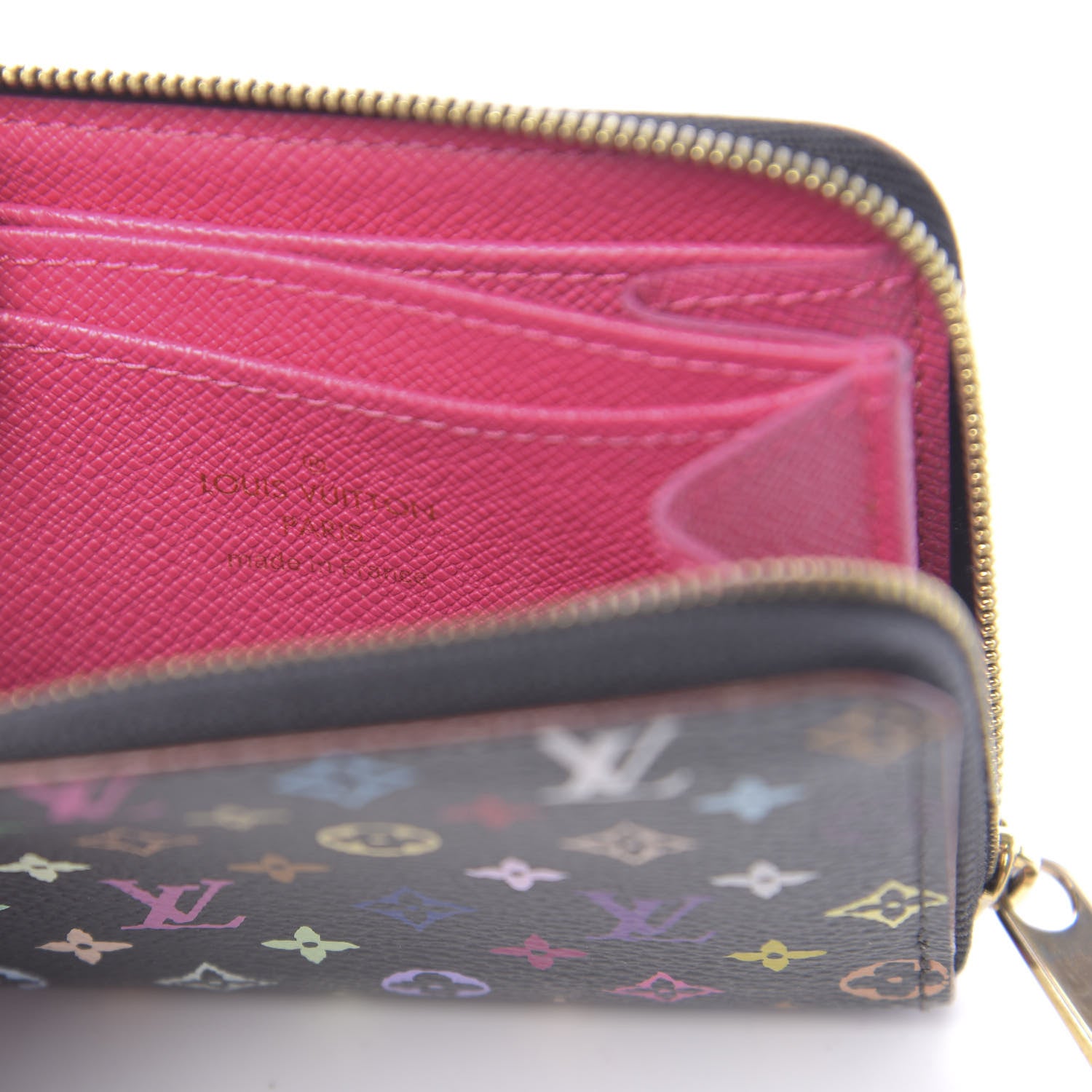 Louis Vuitton Monogram Multicolor Zippy Coin Purse Black Grenade 6 of 6