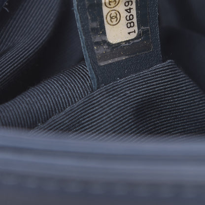 Chanel Calfskin Small Boy Reverso Flap Dark Blue 7 of 10