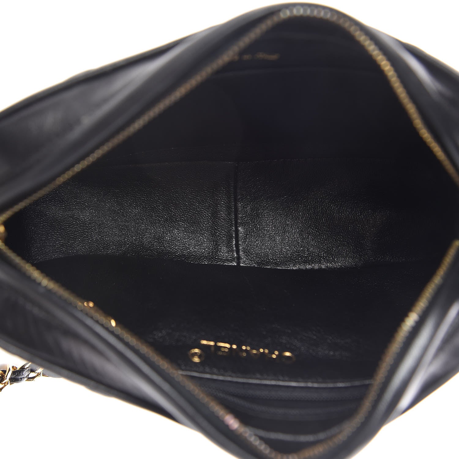 Chanel Lambskin Quilted CC Tassel Camera Case Black 5 of 13