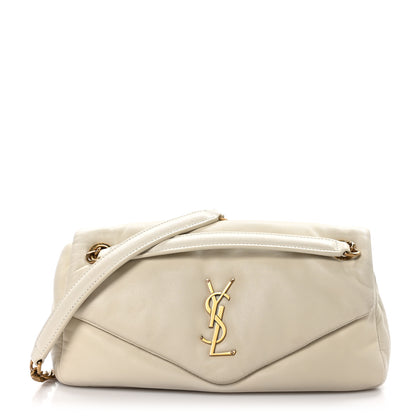 Saint Laurent Plunged Lambskin Calypso Blanc Vintage 1 of 10