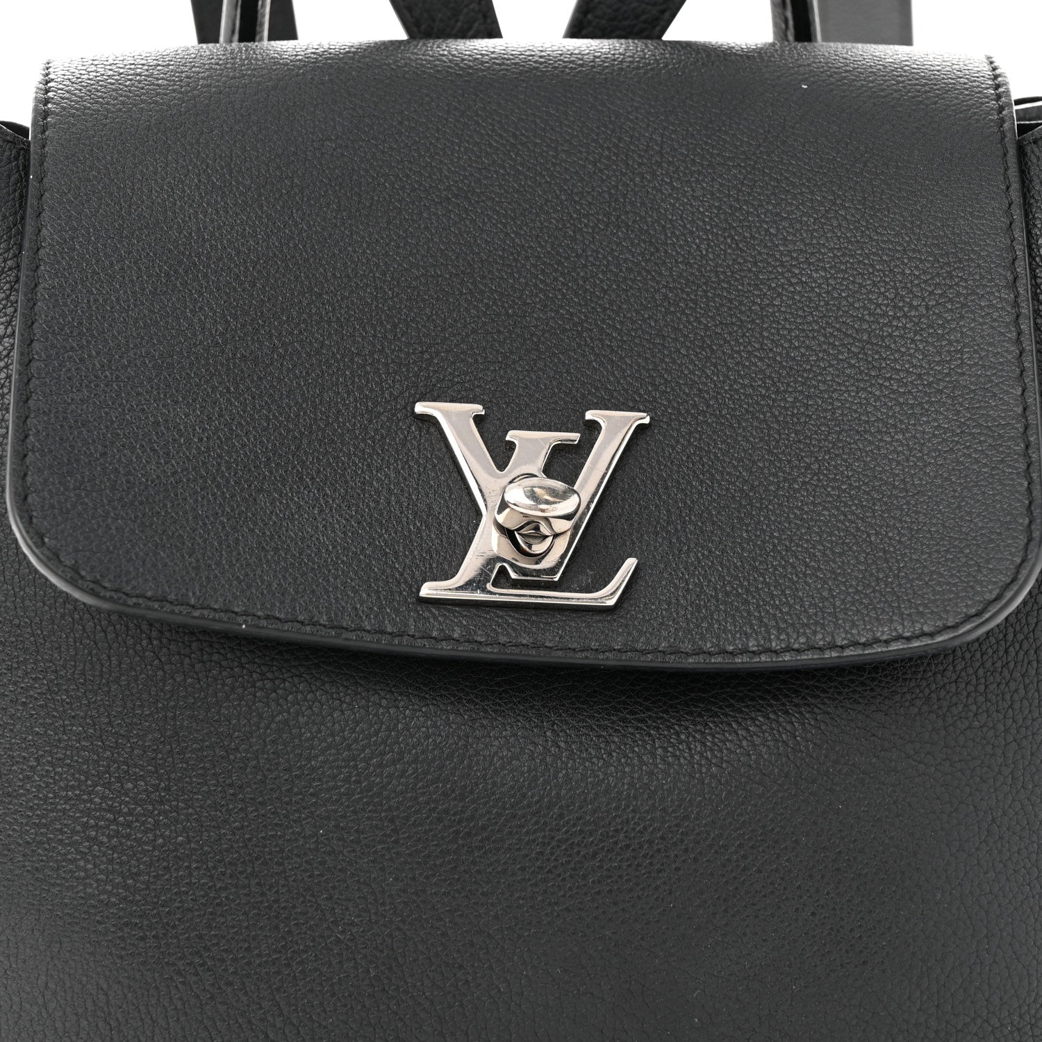 Louis Vuitton Calfskin Lockme Backpack Black 8 of 12