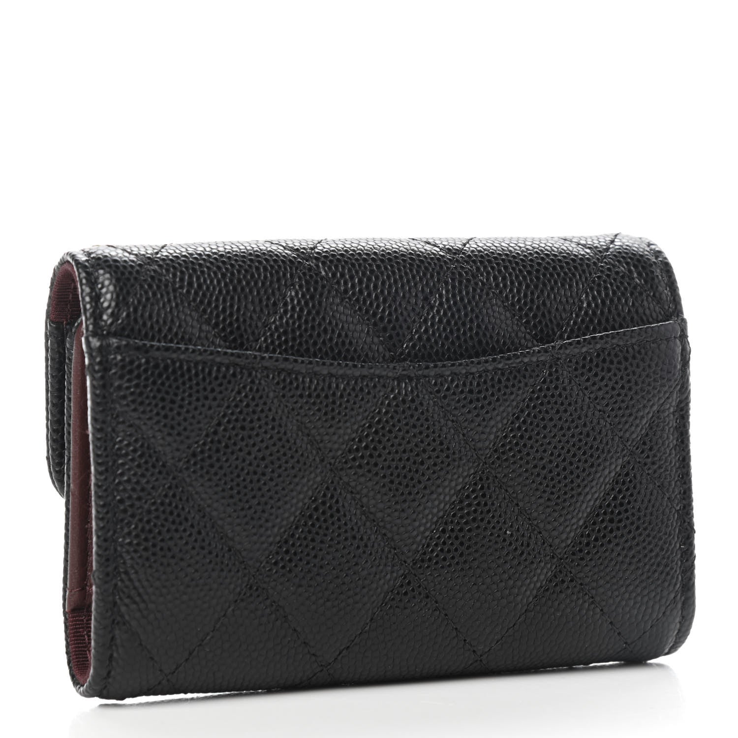 Chanel Caviar Quilted Classic 4 Key Holder Wallet Black 3 of 8