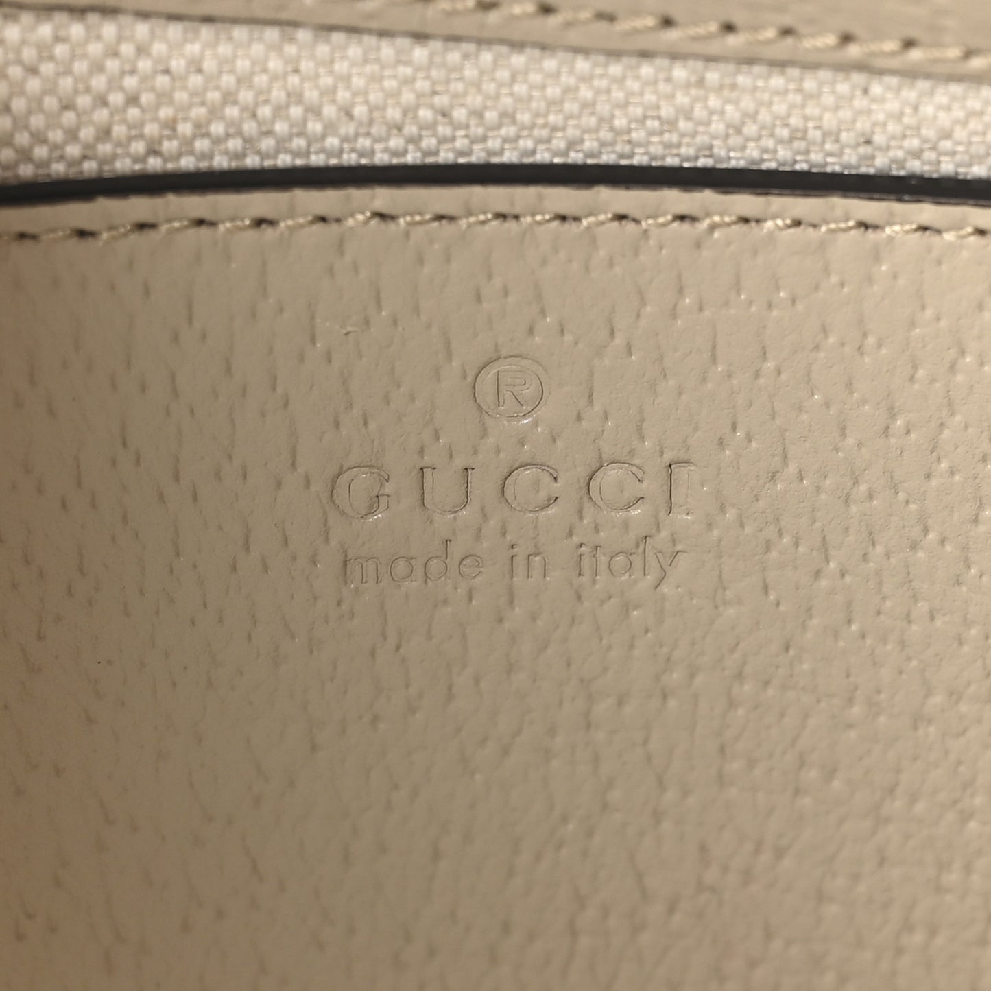 GG Supreme Monogram Textured Dollar Calfskin Small Ophidia Hobo Beige Mystic White Oatmeal