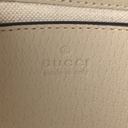 Gucci GG Supreme Monogram Textured Dollar Calfskin Small Ophidia Hobo Beige Mystic White Oatmeal 6 of 10