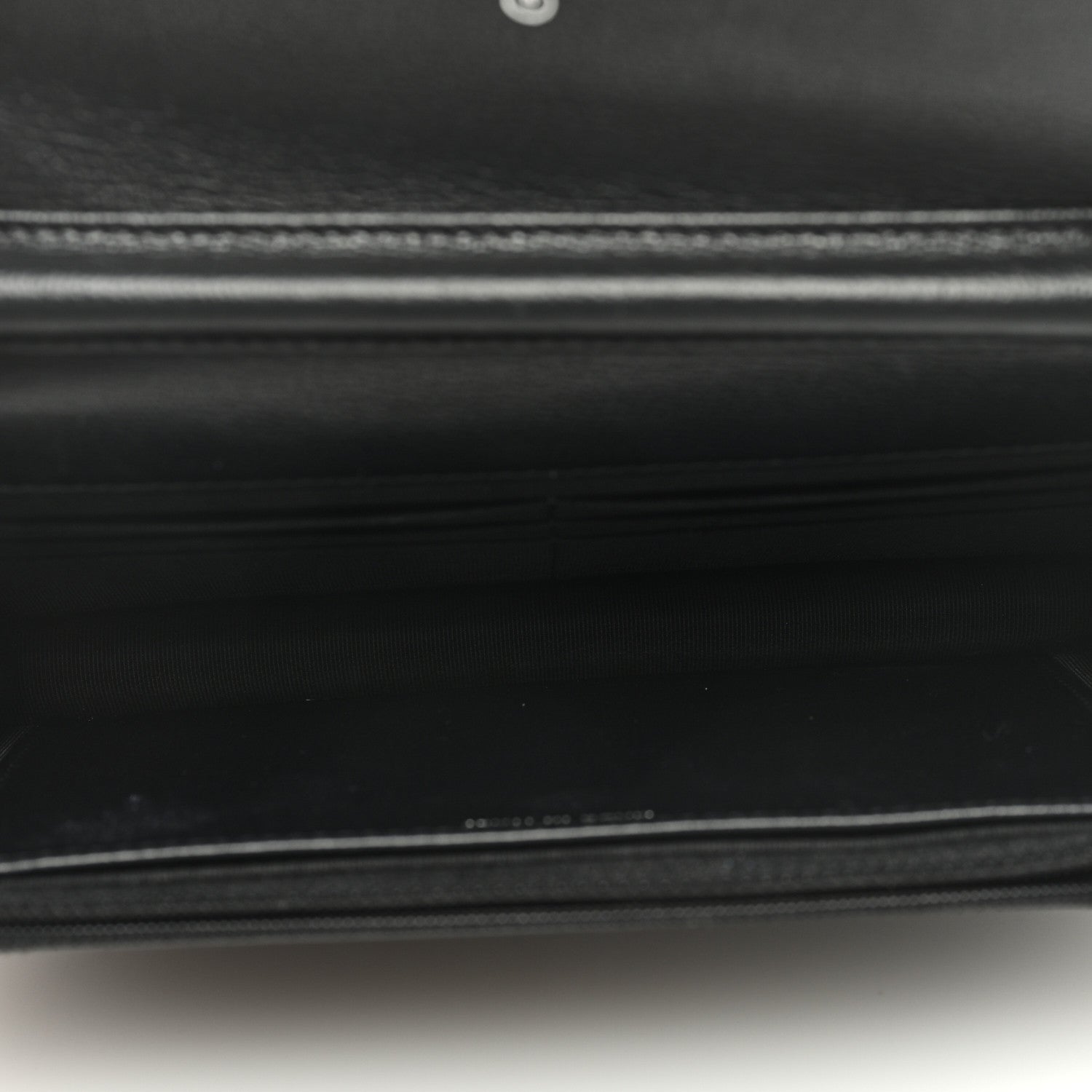 Chanel Grained Calfskin Quilted CC Box Wallet On Chain WOC Black 5 of 9