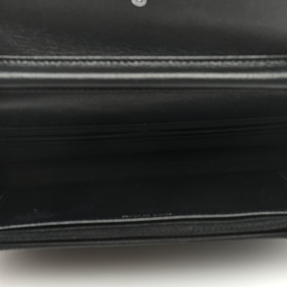 Chanel Grained Calfskin Quilted CC Box Wallet On Chain WOC Black 5 of 9