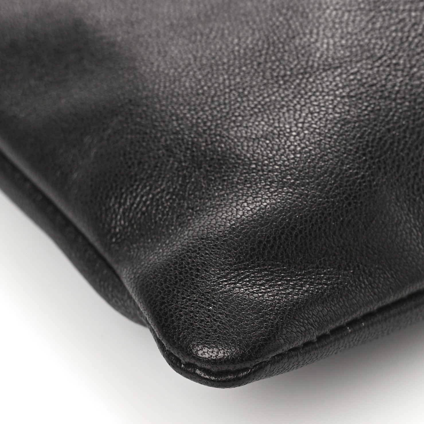 Saint Laurent Lambskin Paris Drawstring Pouch Black 7 of 9
