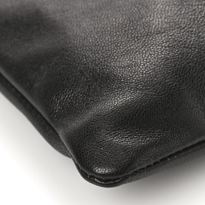 Saint Laurent Lambskin Paris Drawstring Pouch Black 7 of 9