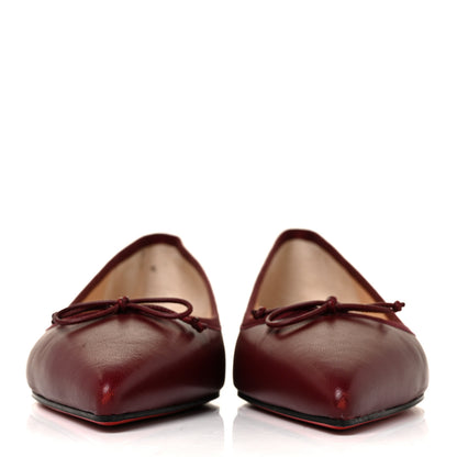 Christian Louboutin Nappa Spiked Hall Flats 39 Red 2 of 8