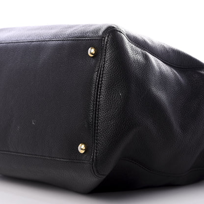 Chanel Calfskin Tall Cerf Tote Black 7 of 8