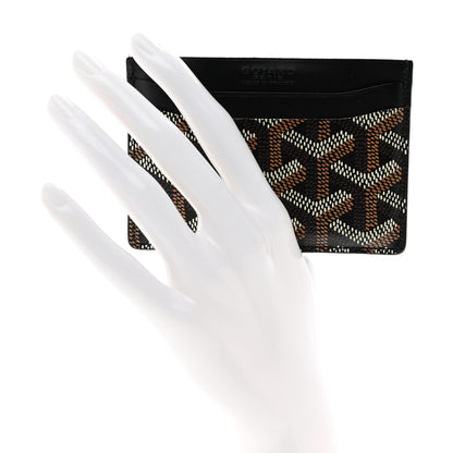 Goyard Goyardine Saint Sulpice Card Holder Black 2 of 7