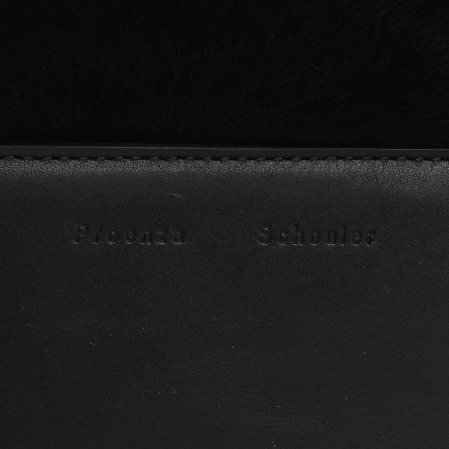 Proenza Schouler Calf Hair and Calfskin PS Elliot Clutch Black 8 of 10