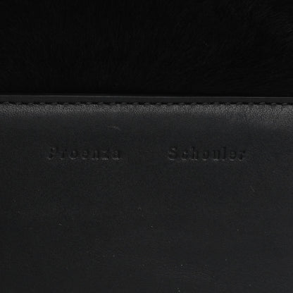 Proenza Schouler Calf Hair and Calfskin PS Elliot Clutch Black 8 of 10