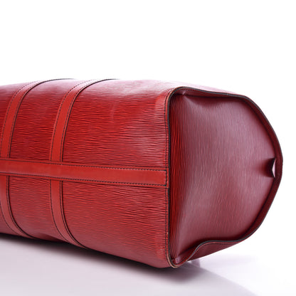 Louis Vuitton Epi Keepall 45 Castillan Red 6 of 15
