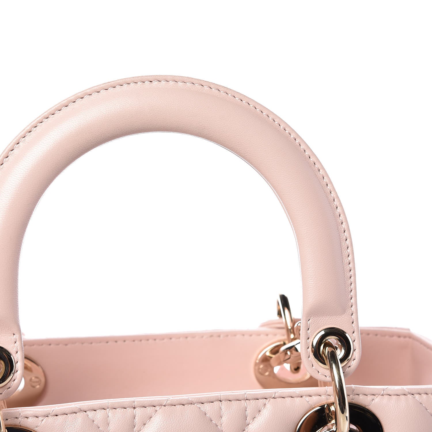 Christian Dior Lambskin Cannage Medium Lady Dior Light Pink 11 of 19