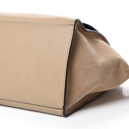Celine Smooth Calfskin Suede Medium Trapeze Sahara 7 of 13