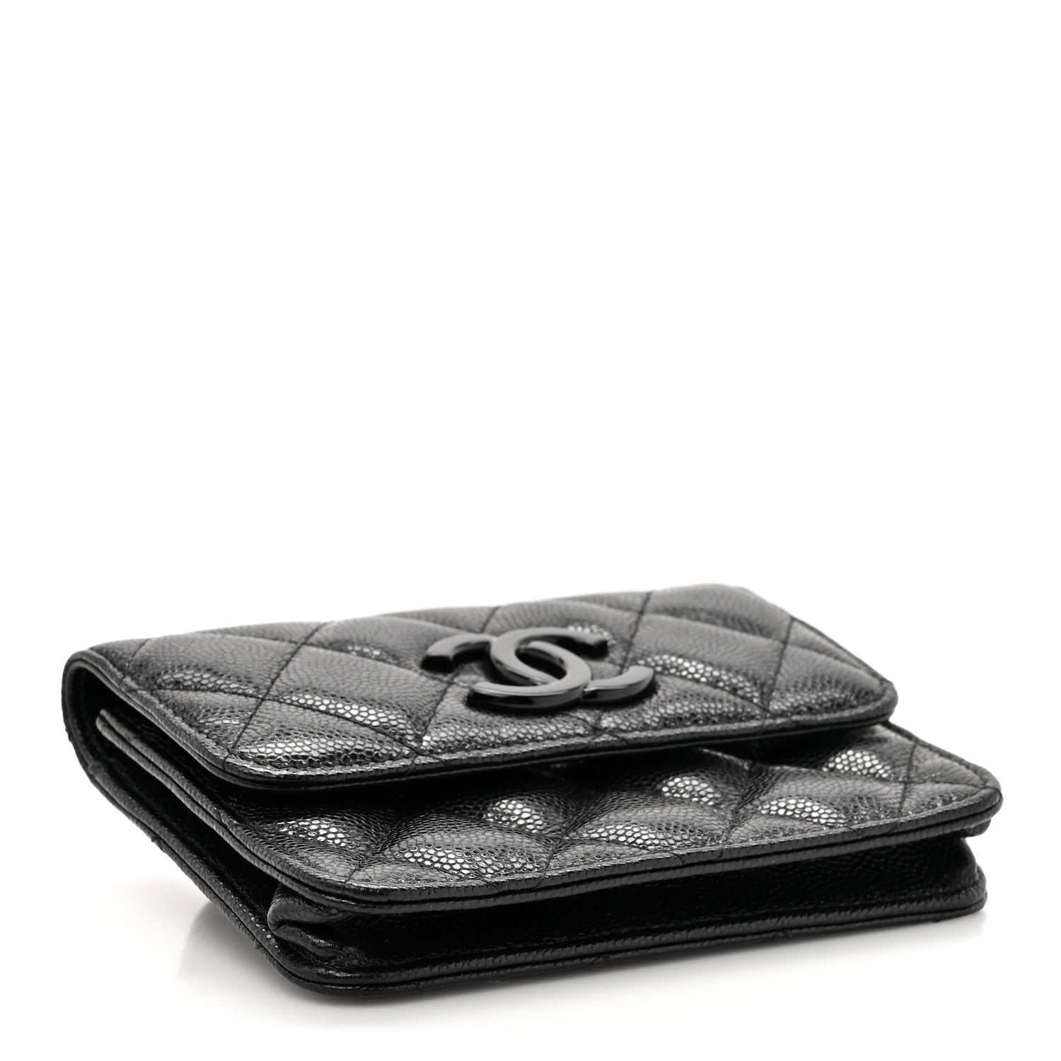 Chanel Caviar Quilted My Everything Belt Flap Card Holder Black 4 of 11