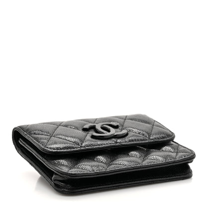 Chanel Caviar Quilted My Everything Belt Flap Card Holder Black 4 of 11