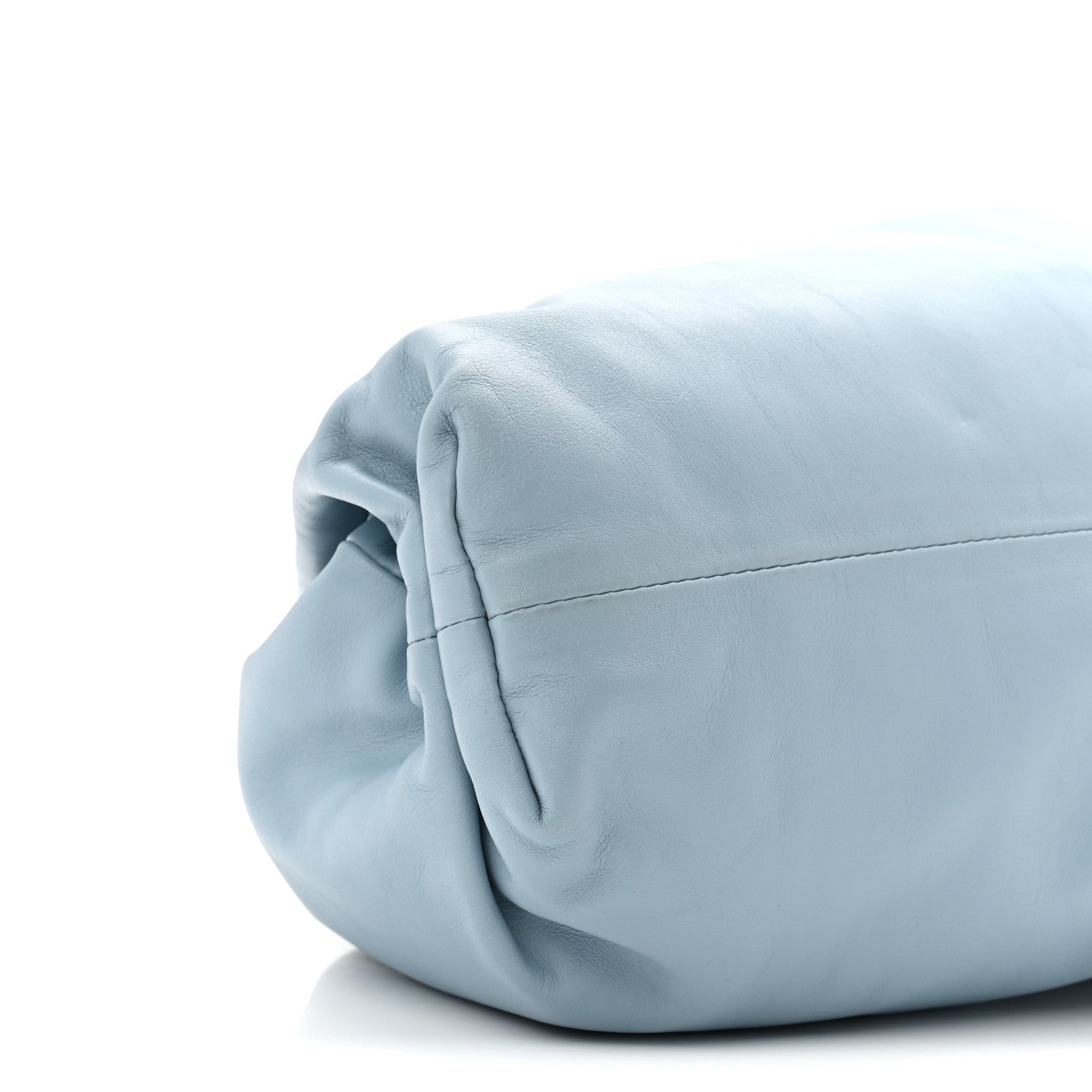 Bottega Veneta Smooth Butter Calf The Pouch Oversized Clutch Ice 9 of 10