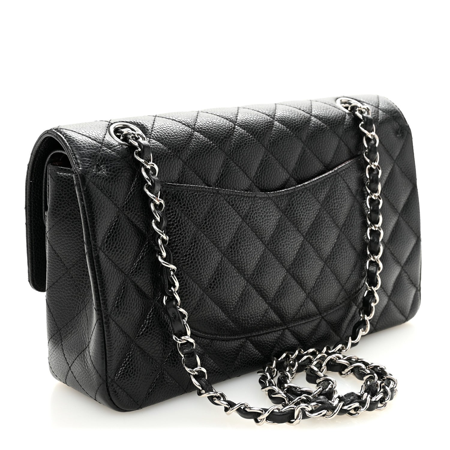 Chanel Caviar Quilted Medium Double Flap Black 3 of 10