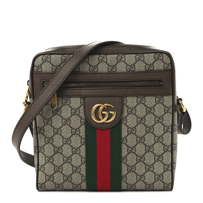 Gucci GG Supreme Monogram Web Small Ophidia Messenger Bag Brown 1 of 12
