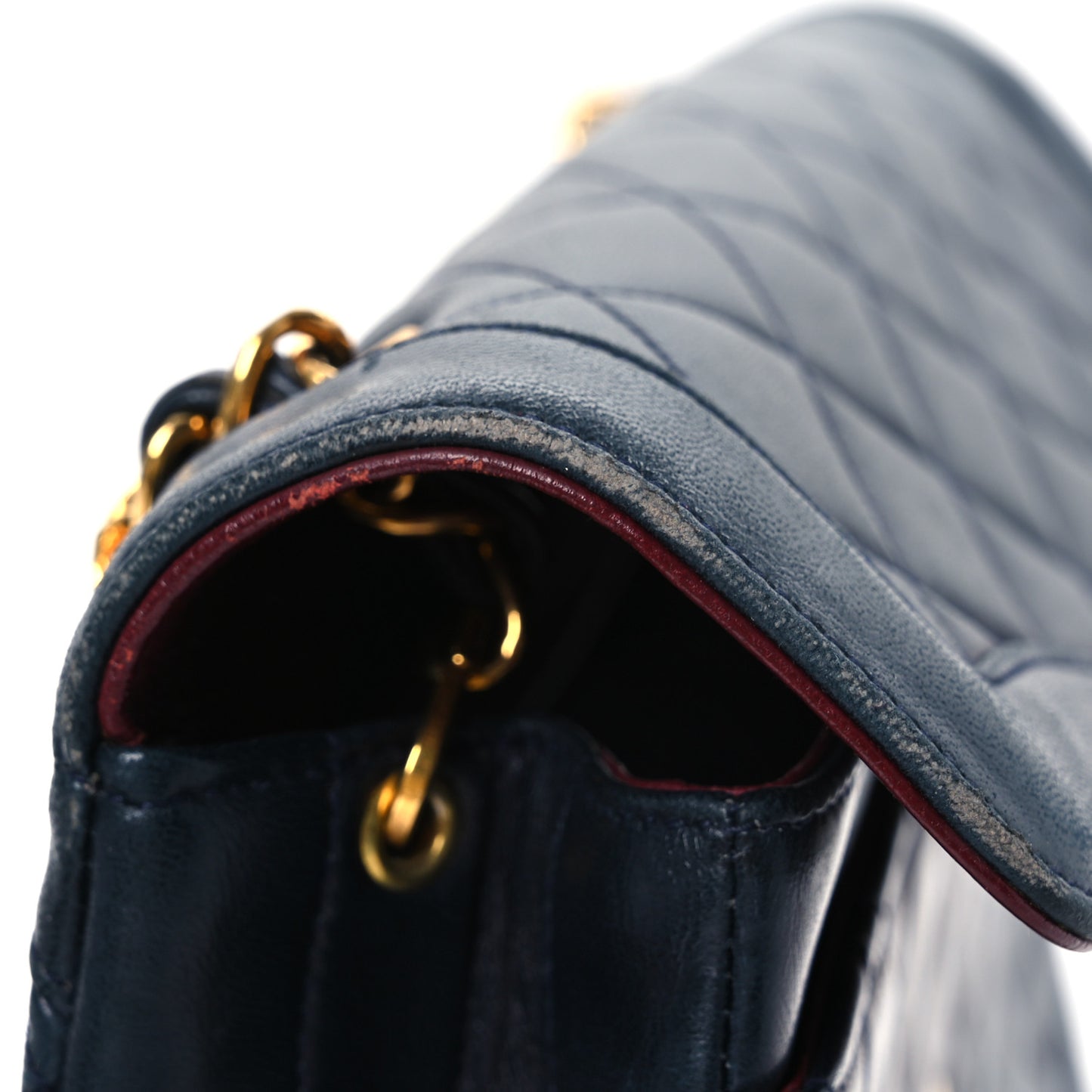 Lambskin Quilted Small Single Flap Black