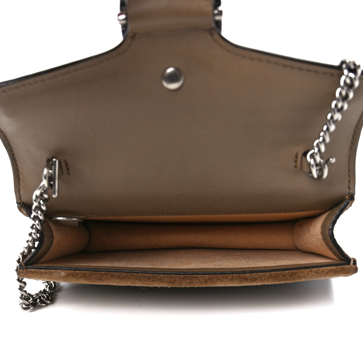 GG Supreme Monogram Super Mini Dionysus Shoulder Bag Taupe
