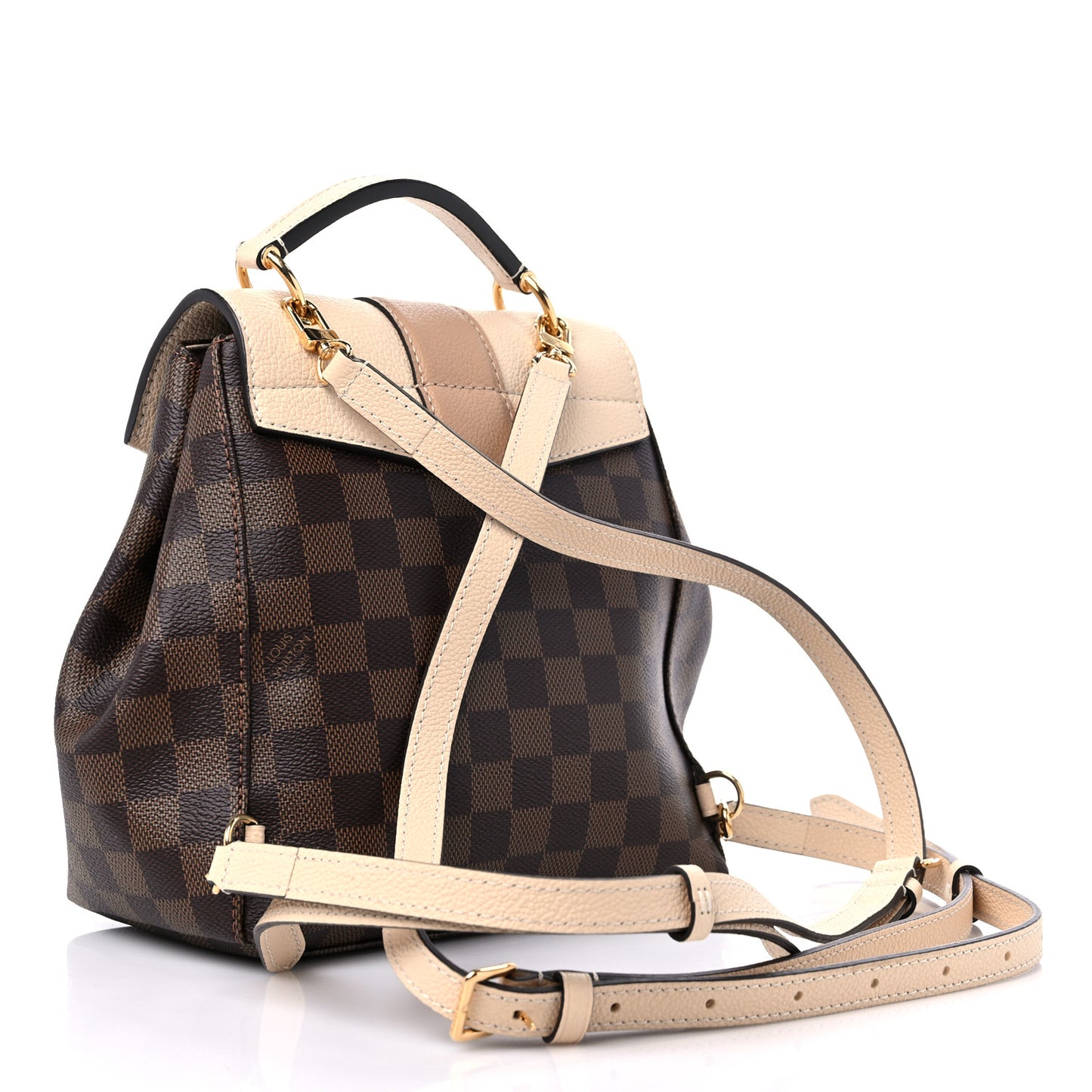 Damier Ebene Clapton Backpack Creme