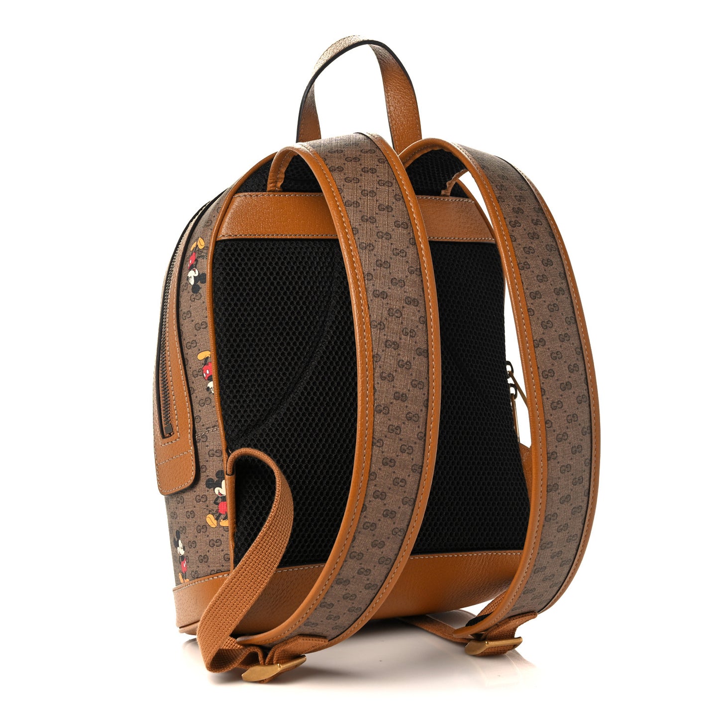 X DISNEY Mini Vintage GG Supreme Monogram Mickey Mouse Small Dome Backpack Beige Vintage Sun Oil