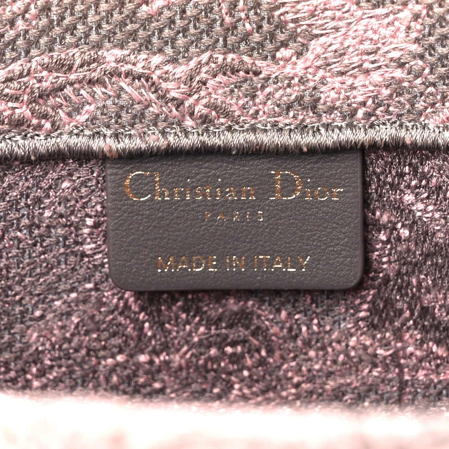 Christian Dior Canvas Embroidered Medium Dioriviera Toile De Jouy Book Tote Pink Grey 6 of 10