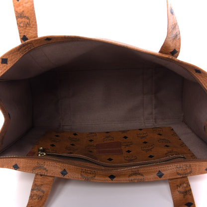 MCM Visetos Shopper Tote Cognac 5 of 11