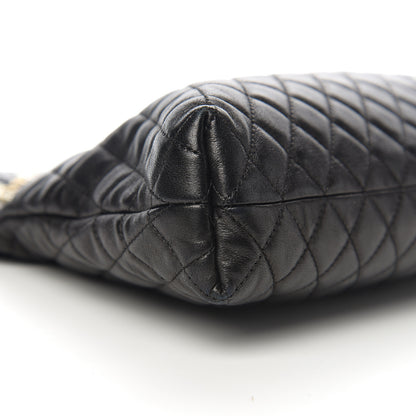 Chanel Lambskin Quilted Westminster Pearls Convertible Tote Black 9 of 10