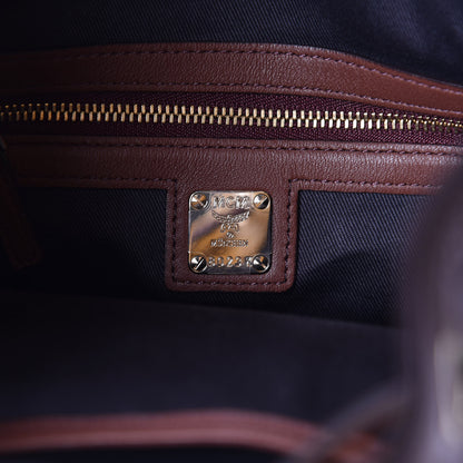 MCM Calfskin Ottomar Monogram Essential Bucket Brown 9 of 10
