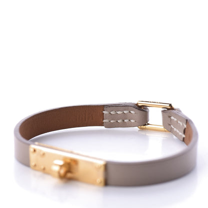 Hermes Tadelakt Micro Kelly Bracelet M Argile 5 of 6
