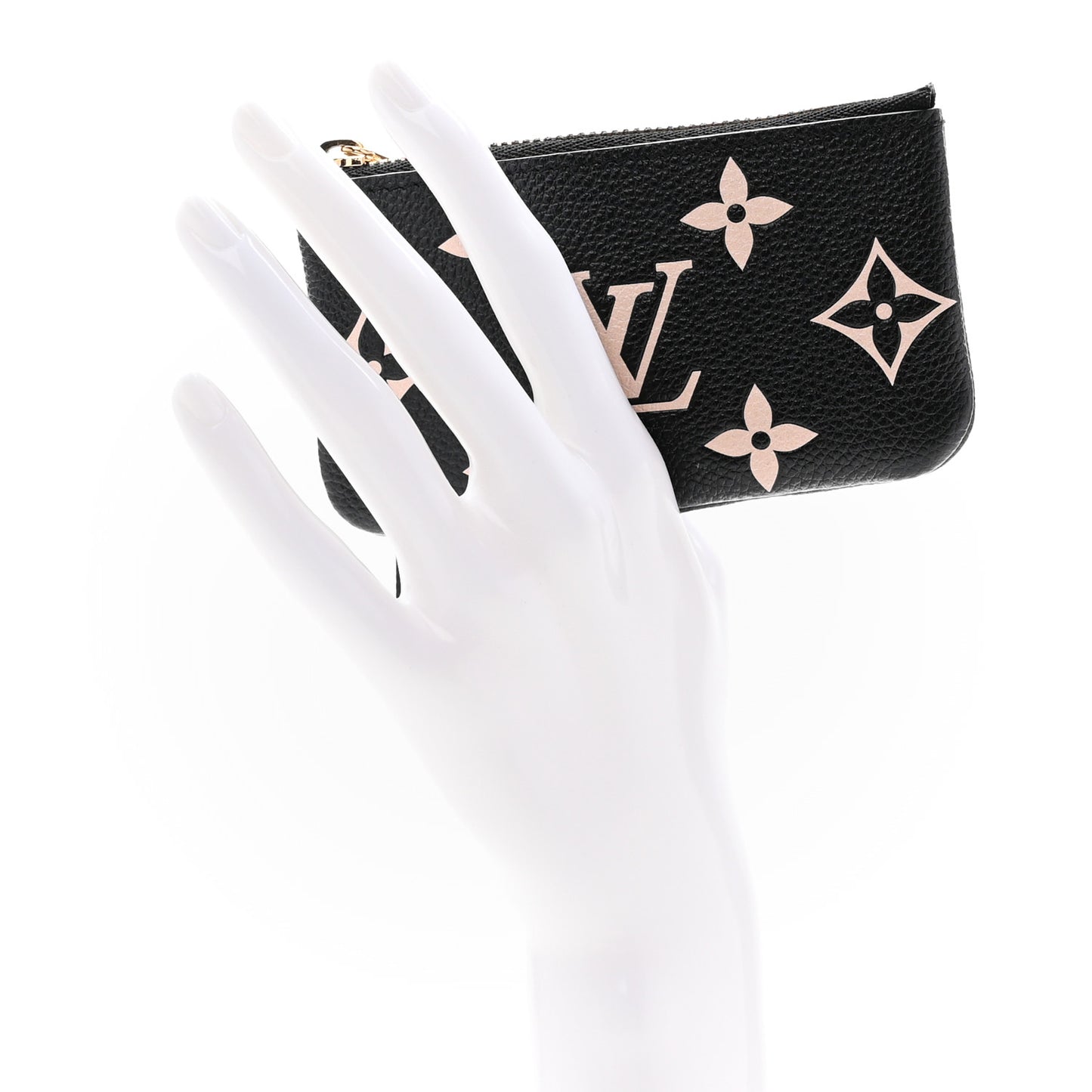 Empreinte Monogram Giant Key Pouch Black Beige