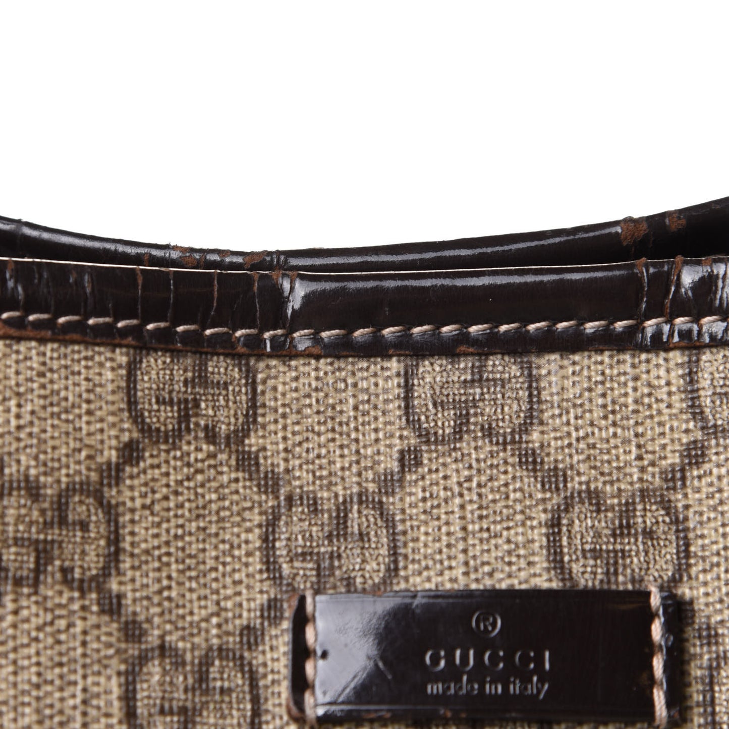 GG Plus Monogram Medium Joy Tote Dark Brown