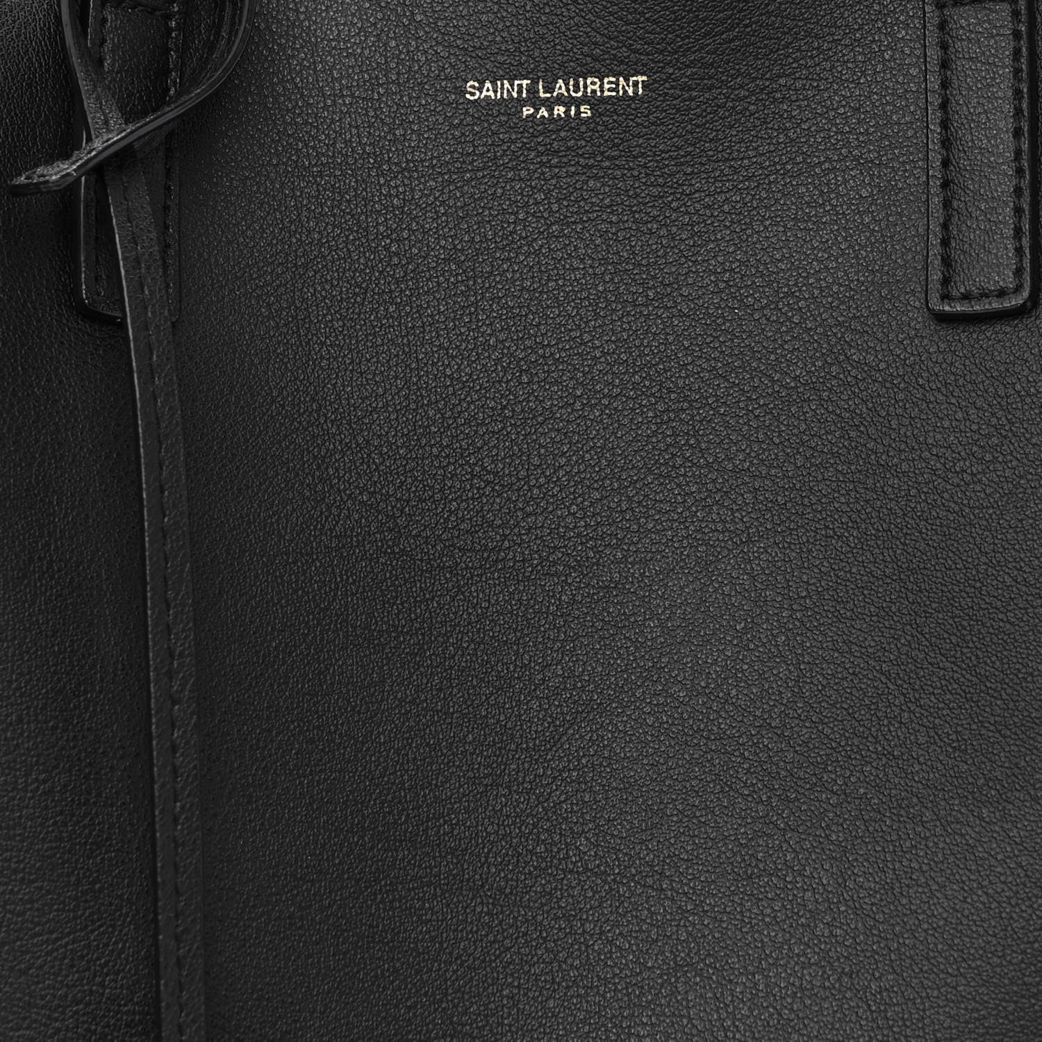 Saint Laurent Calfskin Toy Shopping Tote Black 8 of 10