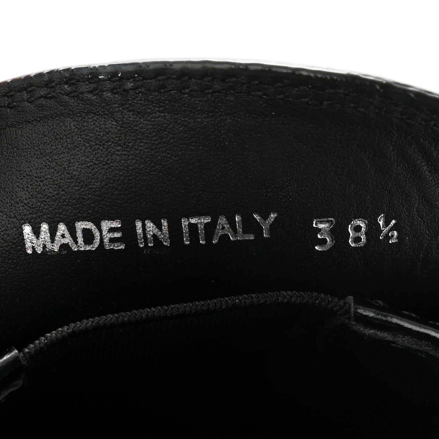 Spazzolato Metal Triangle Logo 50mm Loafers 38.5 Black
