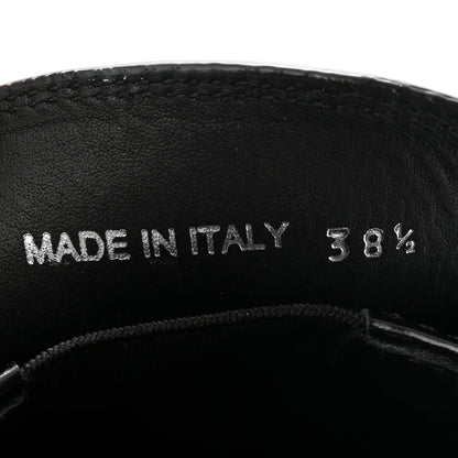 Prada Spazzolato Metal Triangle Logo 50mm Loafers 38.5 Black 8 of 13