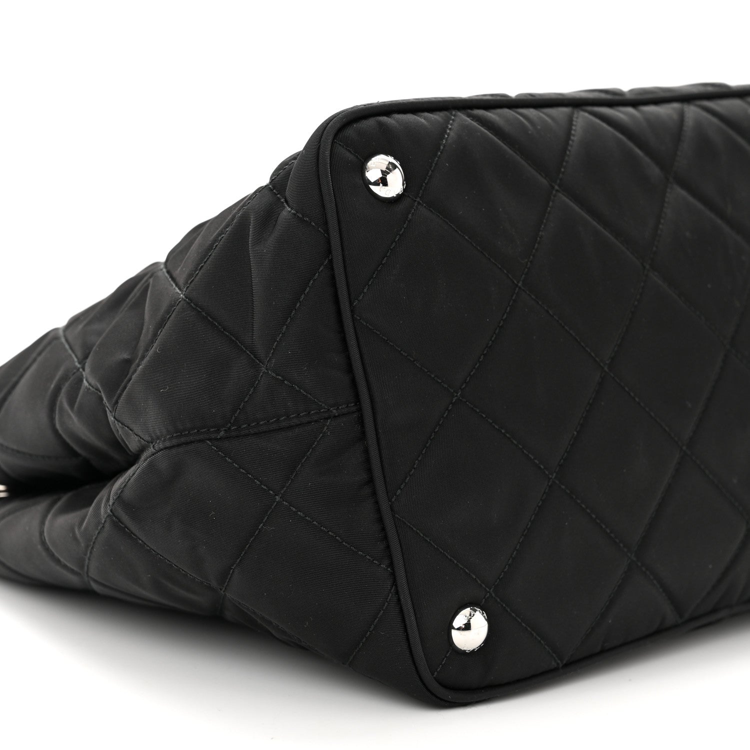 Prada Nylon Tessuto Impuntu Quilted Tote Black 8 of 9
