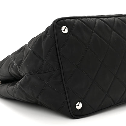 Prada Nylon Tessuto Impuntu Quilted Tote Black 8 of 9
