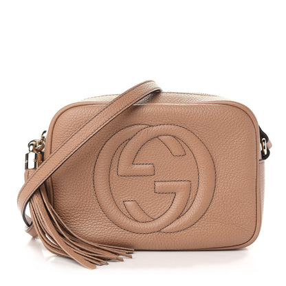 Gucci Pebbled Calfskin Small Soho Disco Bag Camelia 1 of 10