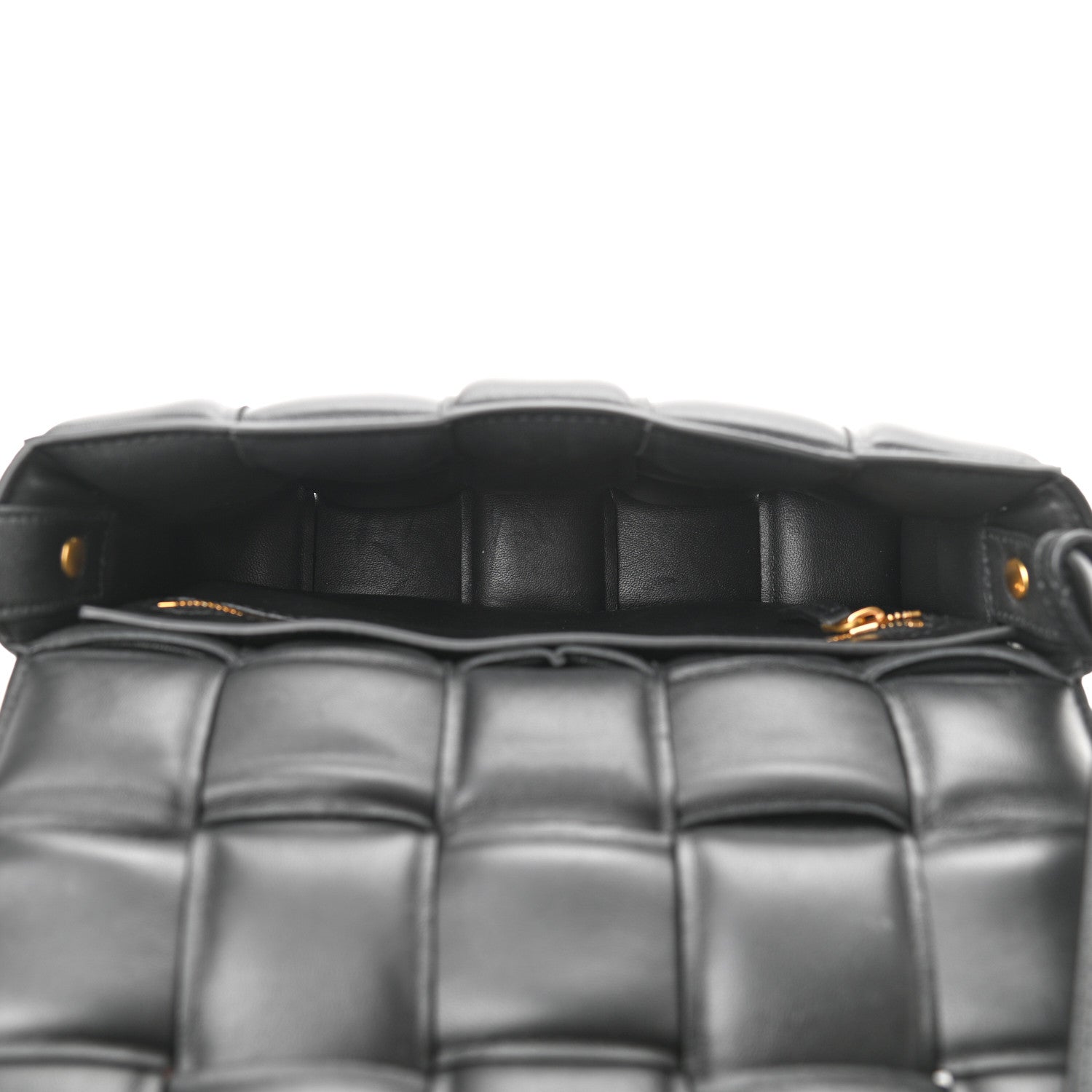 Bottega Veneta Nappa Maxi Intreccio Padded Cassette Crossbody Bag Black 5 of 14