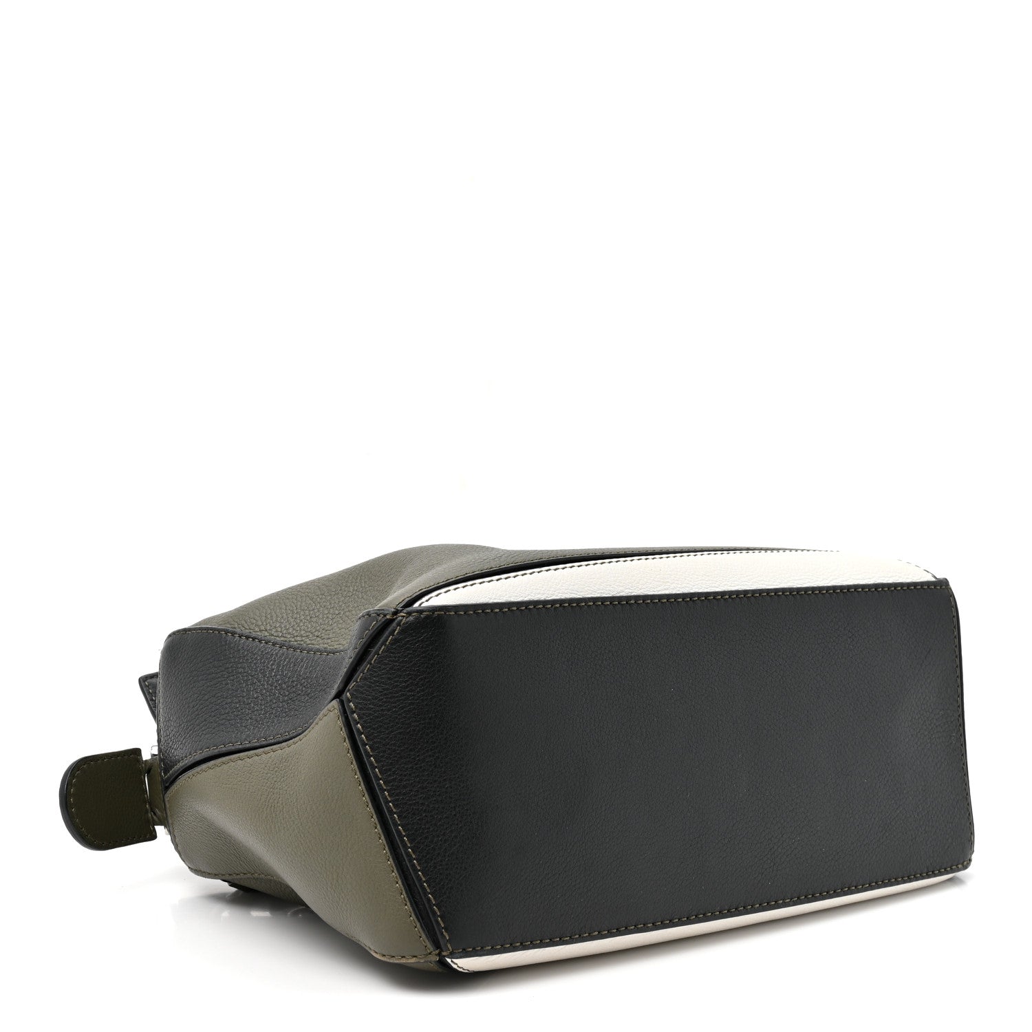 Loewe Calfskin Small Puzzle Bag Black Grey White 4 of 9
