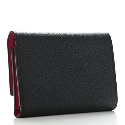 Louis Vuitton Taurillon Capucines Compact Wallet Black 3 of 9