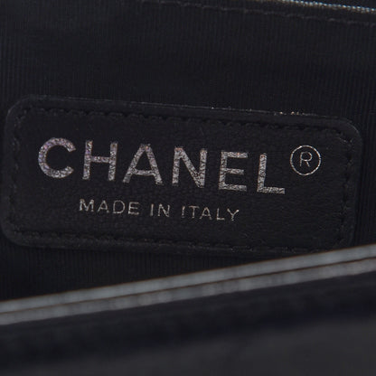 Chanel Calfskin Double Stitch Medium Boy Flap Black 6 of 10