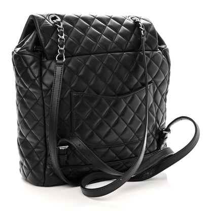 Chanel Lambskin Quilted Large Urban Spirit Backpack Black 3 of 12