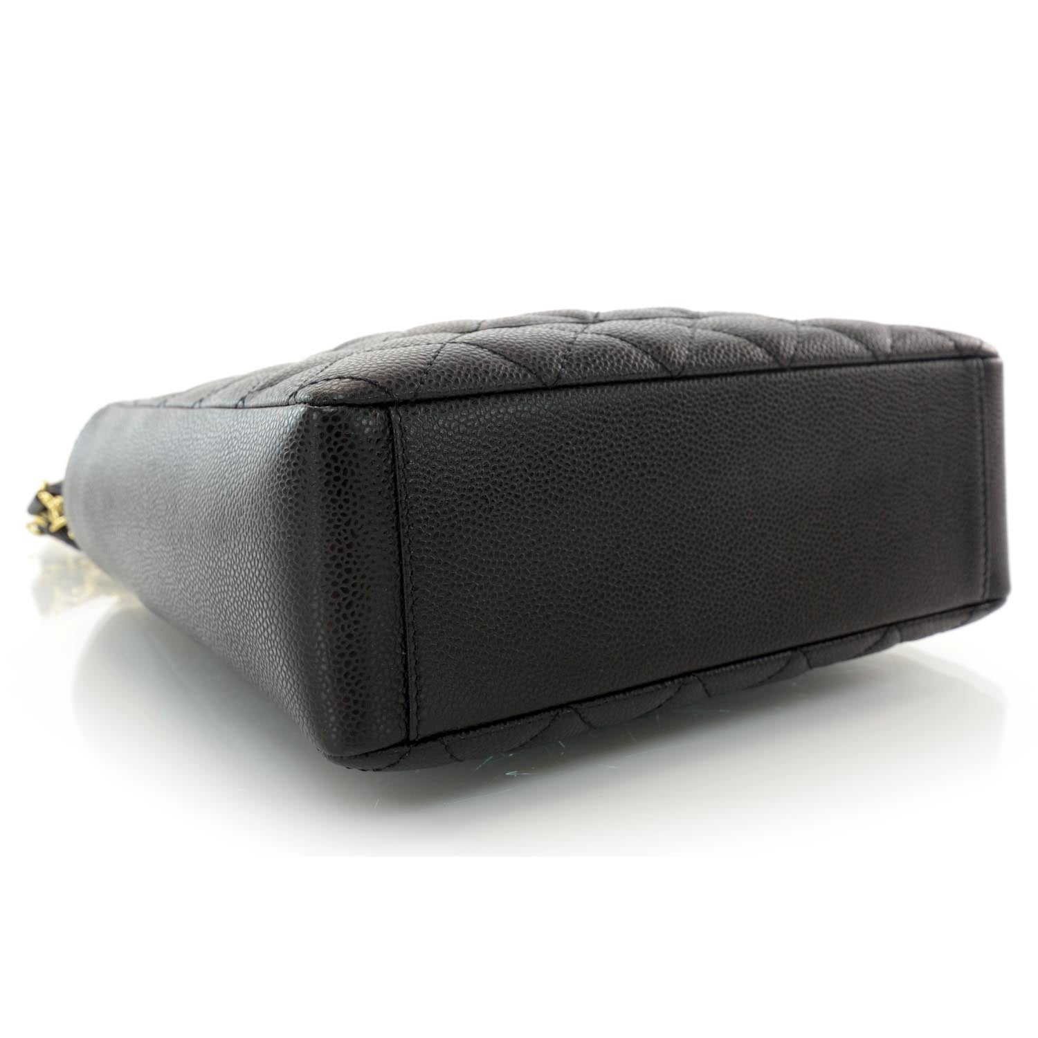 Chanel Caviar Petit Shopping Tote PST Black 4 of 9